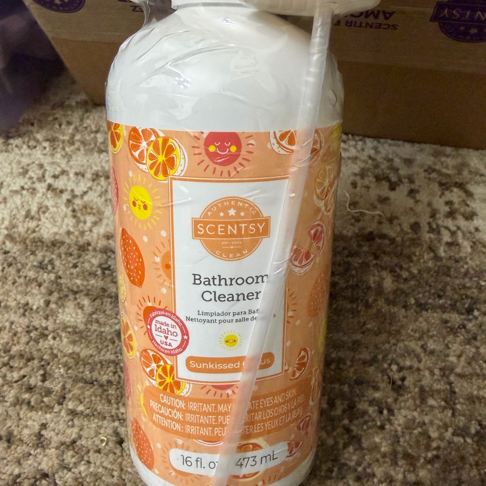 Scentsy Sunkissed Citrus Bathroom Cleaner - Orange